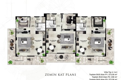 4+1 Villa en Alanya, Turkey No. 22005 24