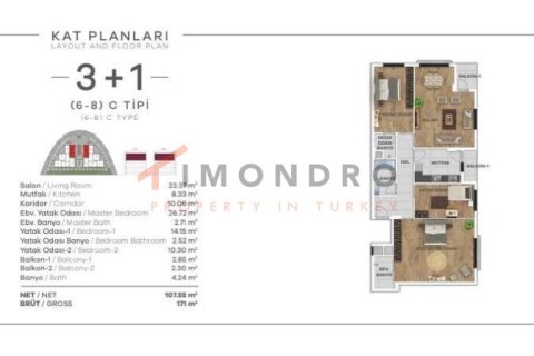 2+1 Apartment in Eyup, Turkey No. 17075 6