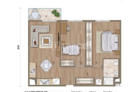 2+1 Apartment in Istanbul, Turkey No. 17054 2