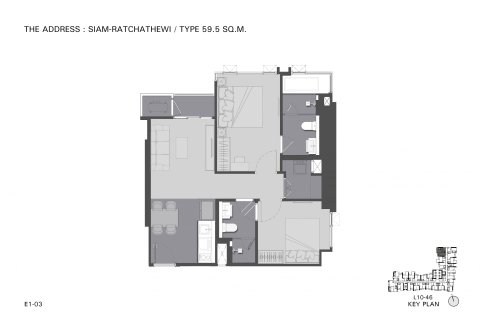 2 dormitorios Condominio  en Bangkok, Thailand No. 308 2