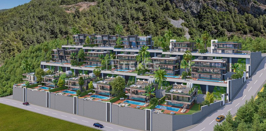 3+1 Villa en Alanya, Turkey No. 72676