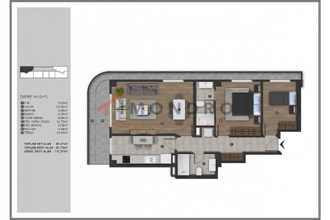 2+1 Apartment en Kâğıthane, Turkey No. 16910 21