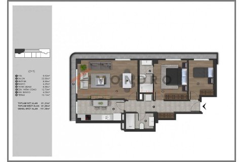 2+1 Apartment en Kâğıthane, Turkey No. 16910 10