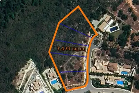 Земельный участок 7474м² в Куклия, Кипр №35317 1