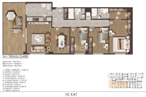 2+1 Apartment en Bueyuekcekmece, Turkey No. 16842 2