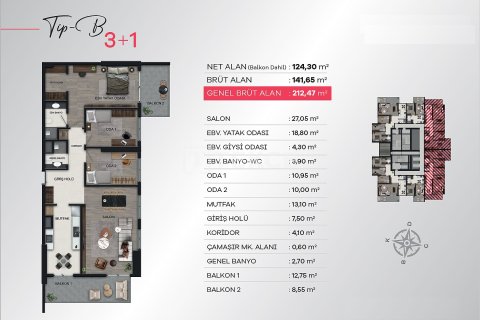 1+1 Apartment en Izmir, Turkey No. 17219 19