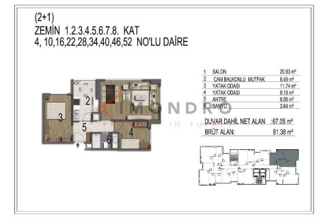 2+1 Apartment en Eyup, Turkey No. 17218 16