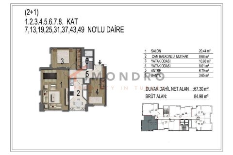 2+1 Appartement à Eyup, Turkey No. 17218 21