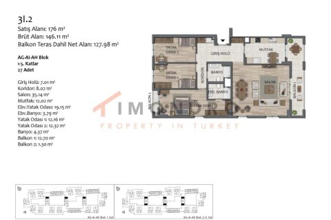 3+1 Apartment in Antalya, Turkey No. 20928 15