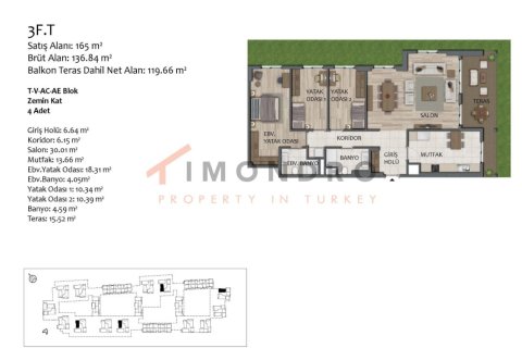 3+1 Apartment in Antalya, Turkey No. 20928 14