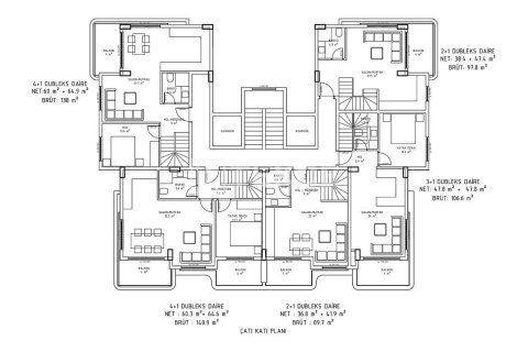 3+1 Penthouse à Alanya, Turkey No. 11571 24