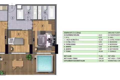 2+1 Apartment en Yalova, Turkey No. 11323 29