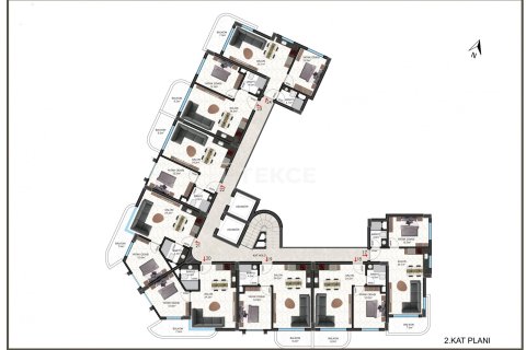 2+1 Penthouse à Alanya, Turkey No. 11861 2