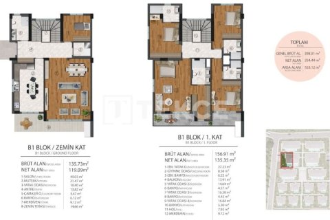 Вилла 5+1 в Бююкчекмедже, Турция №13652 30