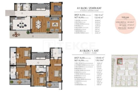 Вилла 5+1 в Бююкчекмедже, Турция №13652 27