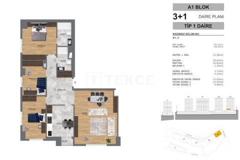 3+1 Apartment in Istanbul, Turkey No. 14537 24