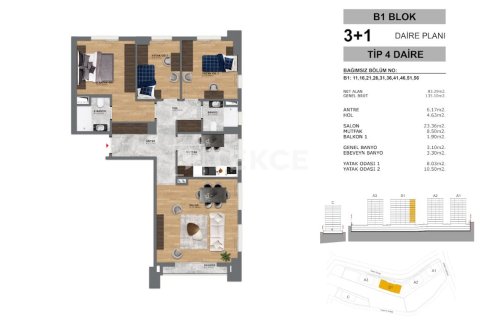 3+1 Appartement à Istanbul, Turkey No. 14537 9