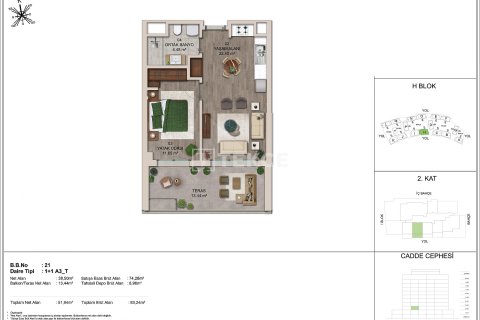 1+1 Appartement à Istanbul, Turkey No. 11883 18