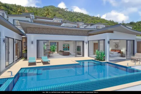 3 dormitorios Villa en  Chaweng Beach, Thailand No. 2765 3