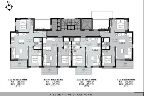 3+1 Penthouse à Alanya, Turkey No. 73869 15