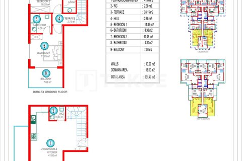 Пентхаус 2+1 в Аланья, Турция №53500 29