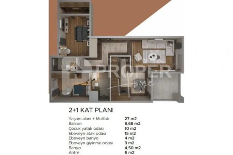 3 rooms Apartment in Altintash, Turkey No. 10824 7