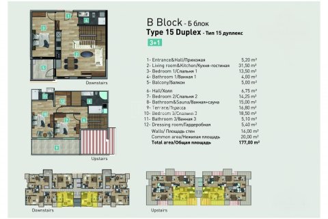 Квартира 3+1 в Анталья, Турция №22101 29