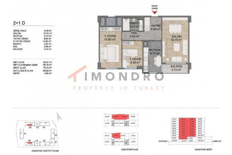 2+1 Appartement à Basaksehir, Turkey No. 16988 17