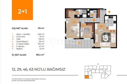 3+1 Appartement à Bursa, Turkey No. 61936 2