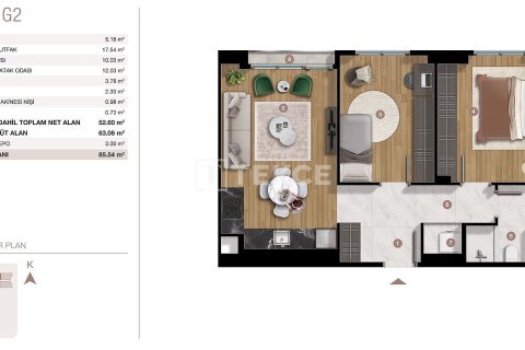 2+1 Appartement à Istanbul, Turkey No. 65052 24