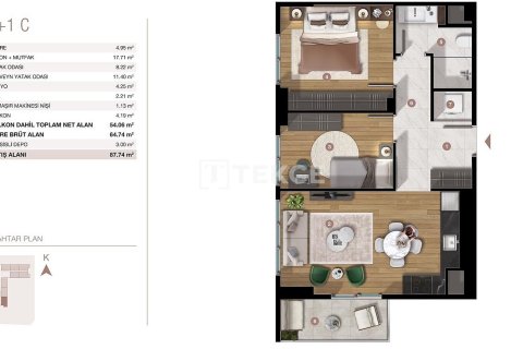 2+1 Appartement à Istanbul, Turkey No. 65052 21