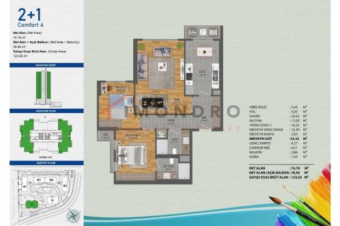 3+1 Apartment en Avcılar, Turkey No. 16854 24