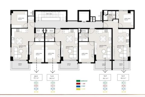 Квартира с 2 комнатами в Оба, Турция №92664 13