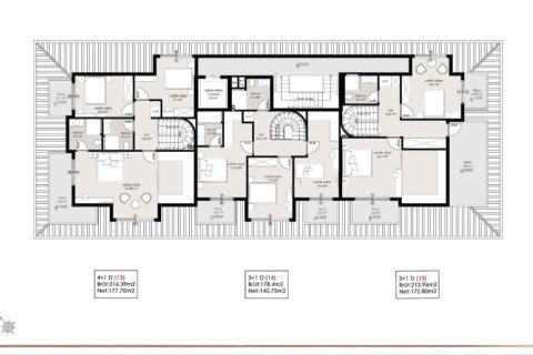 Квартира с 4 комнатами в Аланья, Турция №92663 20