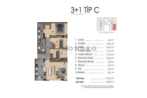 5+1 Apartment in Tuzla, Turkey No. 17474 25