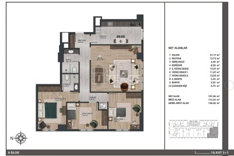 1+1 Apartment en Istanbul, Turkey No. 11392 15