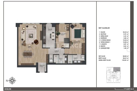 1+1 Apartment in Istanbul, Turkey No. 11392 20