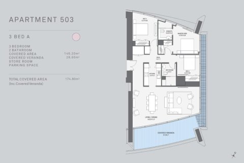 3 dormitorios Apartment en Limassol, Cyprus No. 37468 2