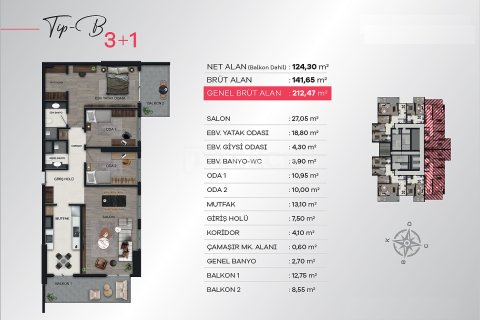 3+1 Apartment in Izmir, Turkey No. 17577 9