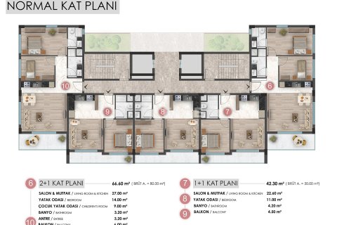 2+1 Apartment en Aksu, Turkey No. 19710 3