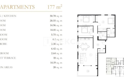 2+1 Penthouse en Alanya, Turkey No. 12100 18