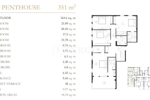 2+1 Penthouse en Alanya, Turkey No. 12100 22