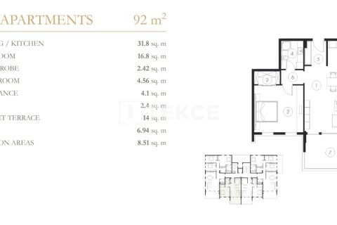 2+1 Penthouse en Alanya, Turkey No. 12100 17