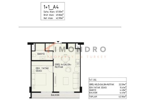 2+1 Appartement à Antalya, Turkey No. 18042 22