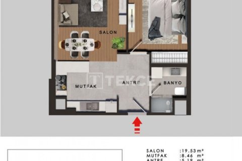 1+1 Appartement à Bueyuekcekmece, Turkey No. 15868 6