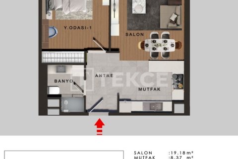 1+1 Apartment en Bueyuekcekmece, Turkey No. 15868 7