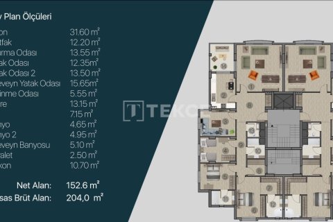 4+1 Appartement à Yomra, Turkey No. 11660 17