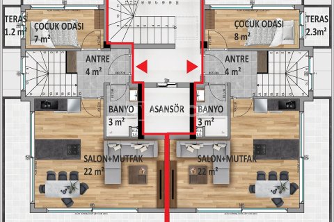 3+1 Appartement à Alanya, Turkey No. 16527 10