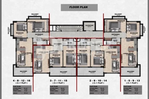 4 rooms Appartement à Alanya, Turkey No. 16460 22