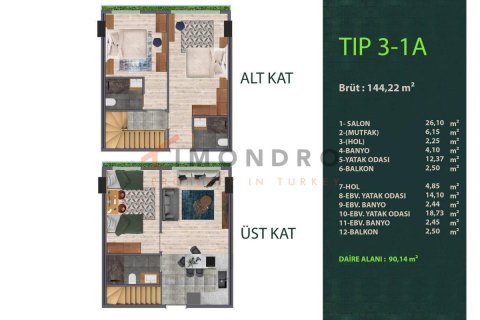 1+1 Appartement à Kâğıthane, Turkey No. 17059 5